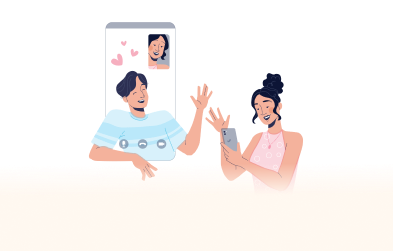 Imagen de una pareja en redes sociales